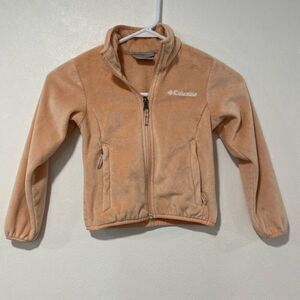 Columbia Girls XXS (4/5) Peach Full-Zip Fleece Jacket